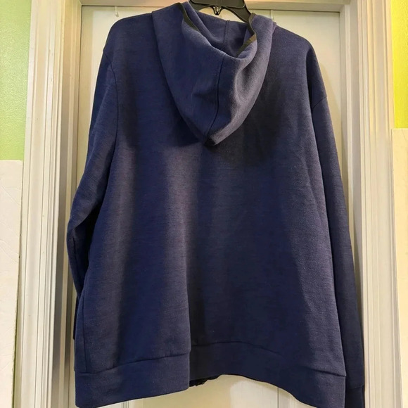 Zelos Endurance Fleece Full Zip Blue Hoodie - Picture 3 of 6